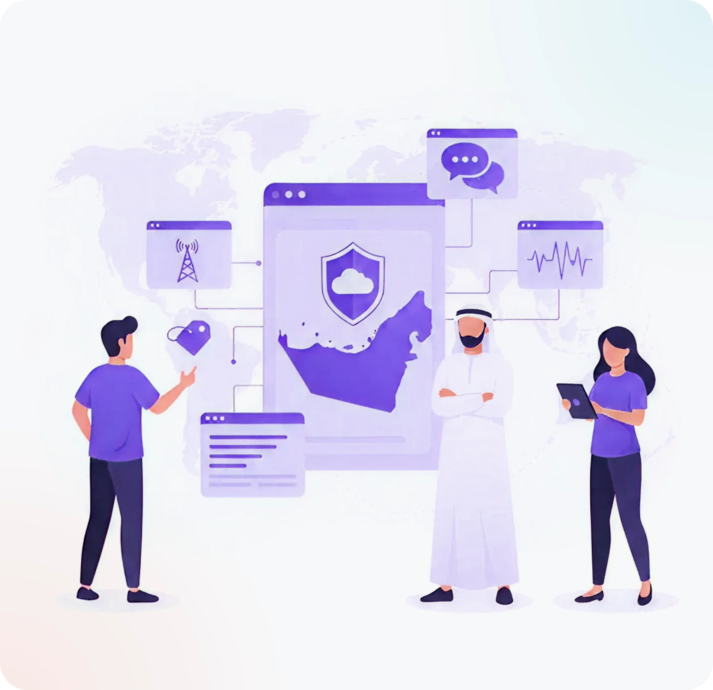 Enterprise-ready platform illustration